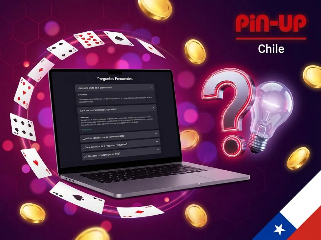 Encuentra respuestas rápidas en la sección de preguntas frecuentes de Pin-Up Chile.